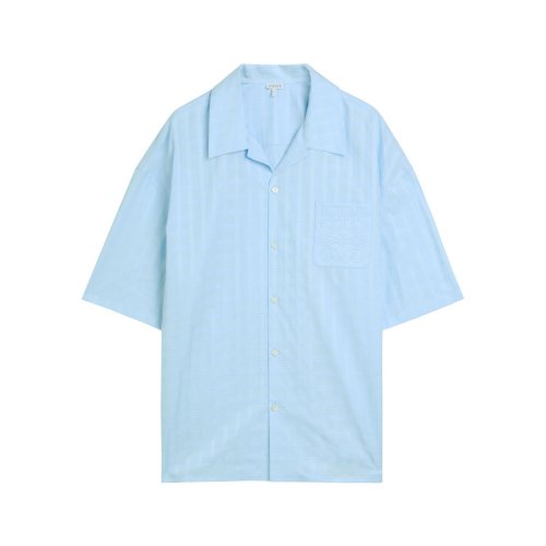  LOEWE Checked logo-embroidered cotton shirt 