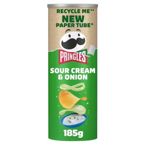 Pringles Sour Cream & Onion 185g 