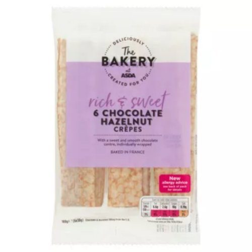 The BAKERY at ASDA Chocolate Hazelnut Crêpes