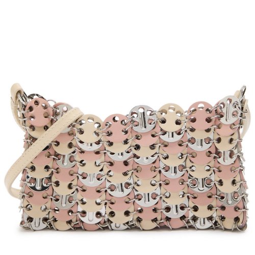  RABANNE Disc two-tone cross-body bag 