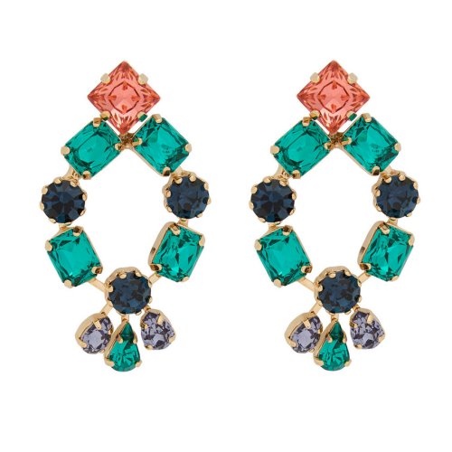  ROSANTICA Crystal-embellished drop earrings 