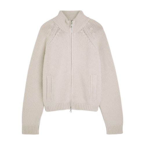  OUR LEGACY Ribbed merino wool zip-through cardigan 
