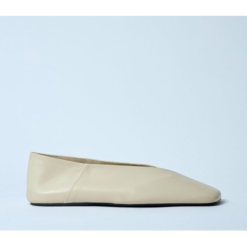 Jil Sander Leather Ballerina Flats