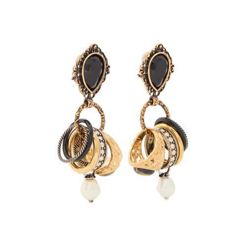  CHLOE The Chloé Antique Pearls embellished drop earrings 