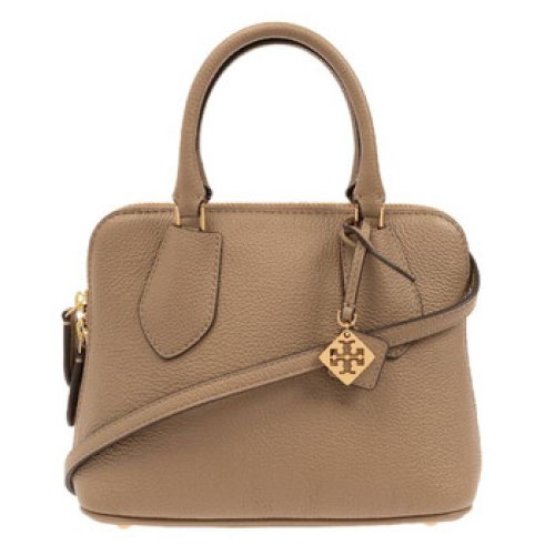 Tory Burch Neutral Mini Swing Leather Satchel Bag
