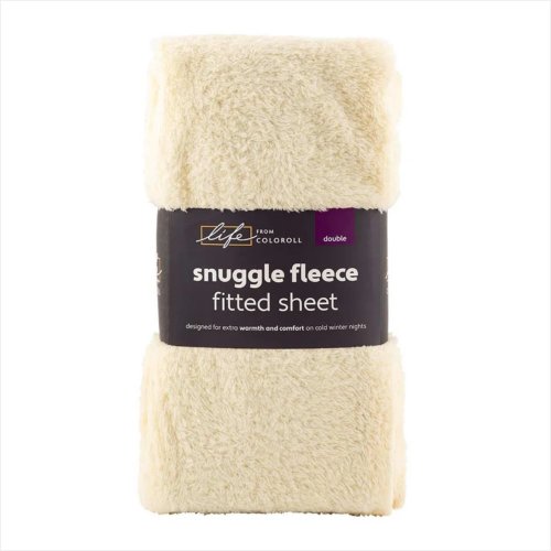  Snuggle Fleece Fitted Sheet Cream