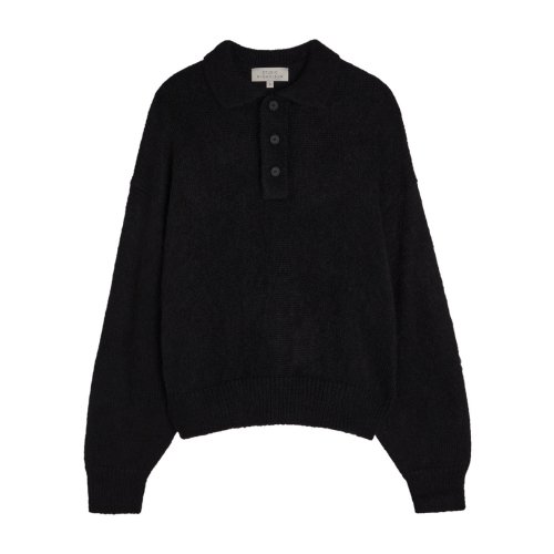  STUDIO NICHOLSON Dune brushed-knit polo jumper 