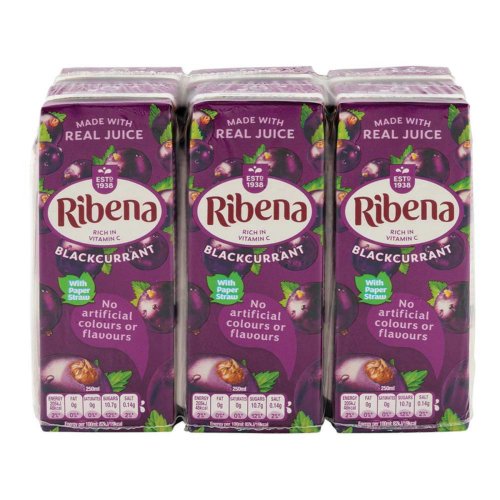  Ribena Blackcurrant Cartons 6 x 250ml