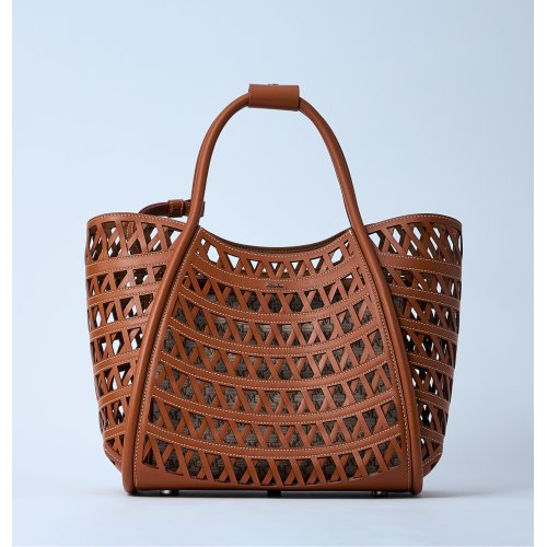 Max Mara Small Marine Woven Handbag