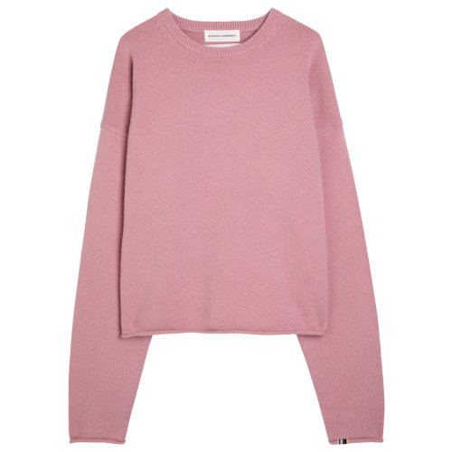  EXTREME CASHMERE N°426 Comfy roll-trimmed cashmere-blend jumper 