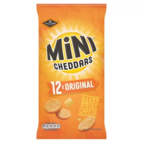 Jacob's Mini Cheddars Original Cheese Snacks 12x23g
