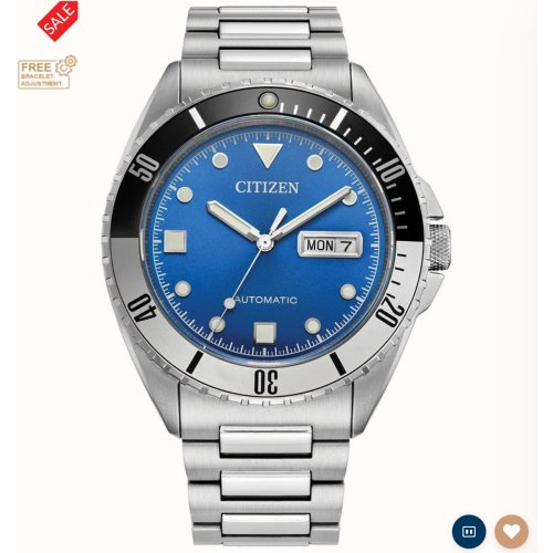 Citizen Men's Sport Automatic (42mm) Blue Dial / Stainless Steel Bracelet