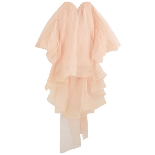 ZIMMERMANN - Crush strapless silk-organza mini dress 