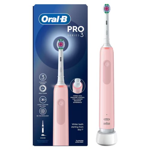 Oral-B Pro 3 - 3000 - Electric Toothbrush - Pink
