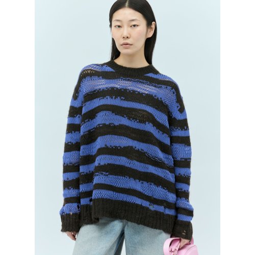 Acne Studios Distressed Stipe Sweater