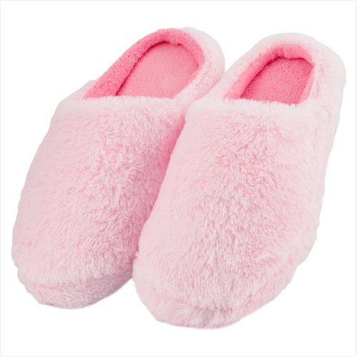  Women's Pink Luxury Memory Foam Slippers